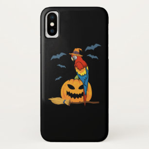 Parrot Pumpkin Funny Halloween iPhone X Hoesje