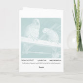 Parrot Quilt Kaart (Achterkant)