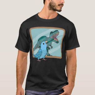 Parrot & Rex Reflection I Blue Parrotlet T-shirt