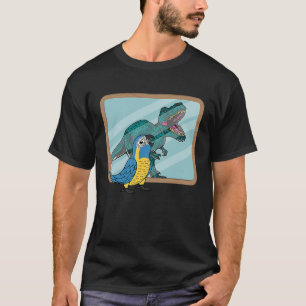 Parrot & Rex Reflection I Blue-troebel Macaw T-shirt