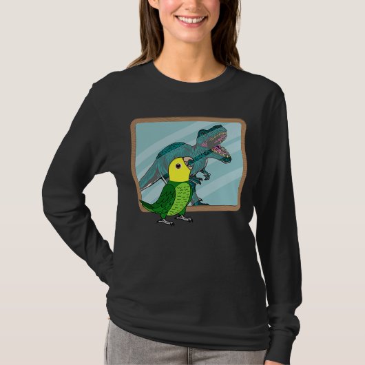 Parrot & Rex Reflection I Double Yellow in Ama T-shirt (Voorkant)
