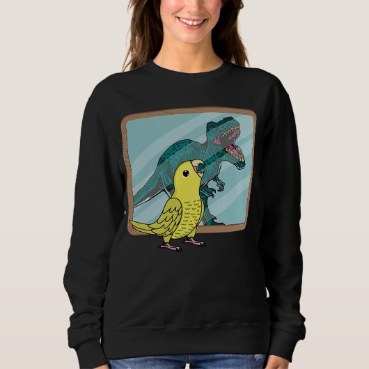Parrot & Rex Reflection I Gele Parrotlet Trui (Voorkant)