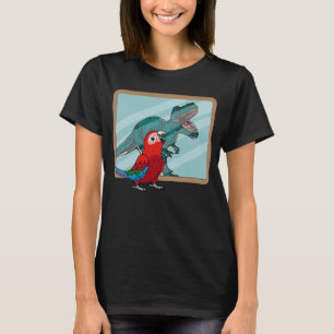 Parrot & Rex Reflection I Green wingeing Macaw T-shirt