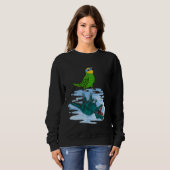 Parrot & Rex Reflection I Oranje wingel Amazon Trui (Voorkant volledig)