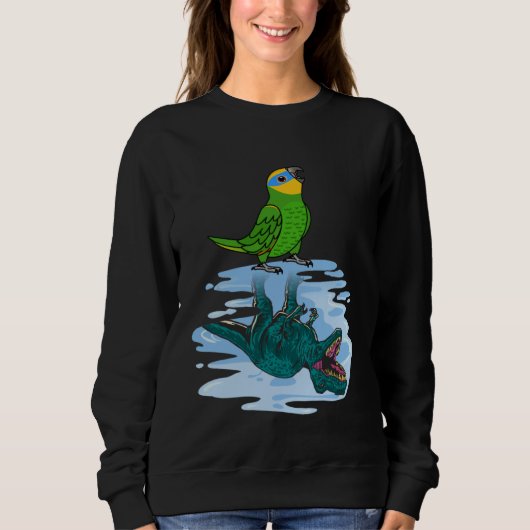 Parrot & Rex Reflection I Oranje wingel Amazon Trui (Voorkant)