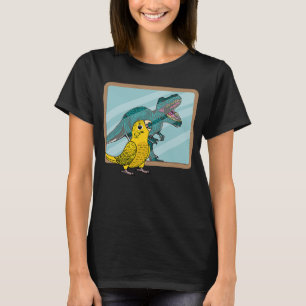 Parrot & Rex Reflection I Yellow Lutino Budgie Bud T-shirt