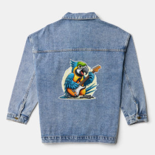 Parrot Rock Muziek Denim Jacket
