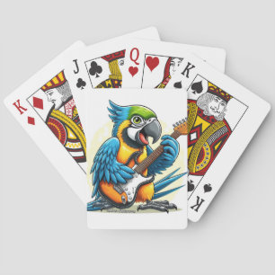 Parrot Rock Muziek Pokerkaarten