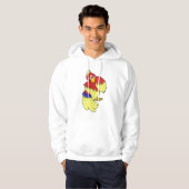 Parrot-rood Hoodie (Voorkant volledig)