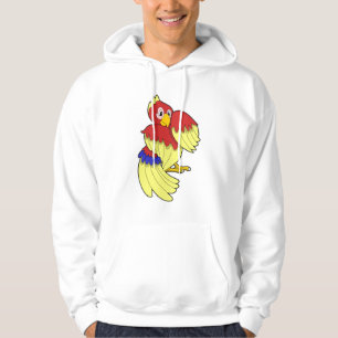 Parrot-rood Hoodie