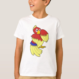 Parrot-rood T-shirt