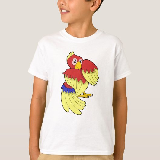Parrot-rood T-shirt (Voorkant)