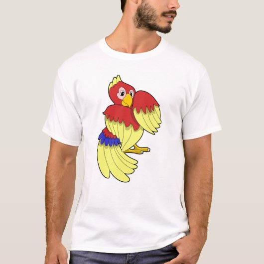 Parrot-rood T-shirt (Voorkant)