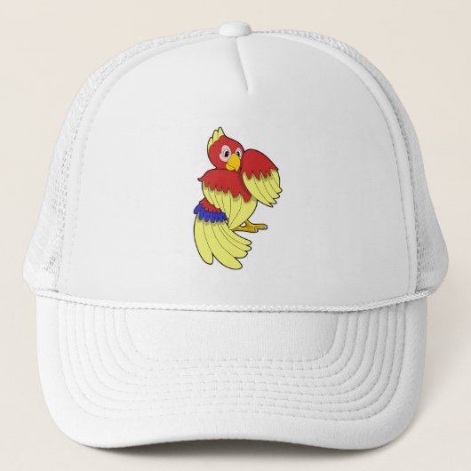 Parrot-rood Trucker Pet (Voorkant)