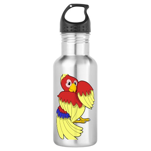 Parrot-rood Waterfles (Voorkant)