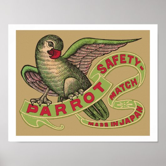 Parrot Safety Matches Poster (Voorkant)