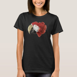 Parrot Scarlet Macaw Tropische Vogels Waterverf T-shirt