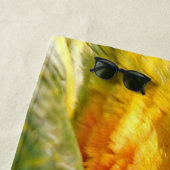 Parrot Serviette de plage personnalisée (En situation)