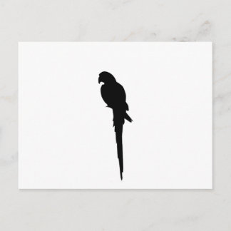 Parrot silhouette briefkaart