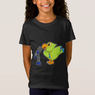 Parrot Singer Microphone Music T-shirt