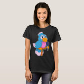 Parrot Singer Microphone Music T-shirt (Voorkant volledig)