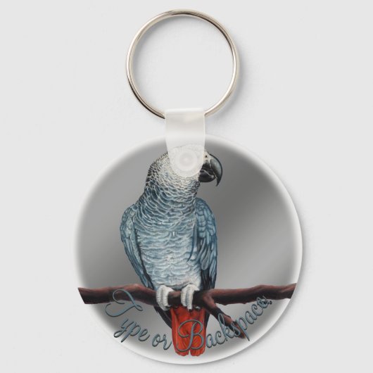 Parrot Sleutelhanger Gepersonaliseerde Afrikaanse (Voorkant)