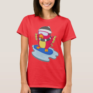 Parrot Snowboarder Snowboard T-shirt