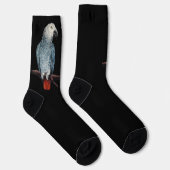 Parrot Socks Personalized African Grey Socks Sokken (Rechts)