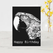 Parrot Squawk Bonne carte d'anniversaire (Fleur jaune)