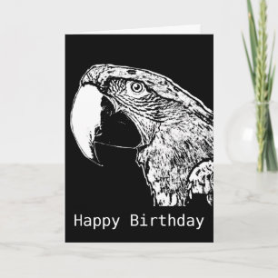 Parrot Squawk Happy Birthday Card Kaart