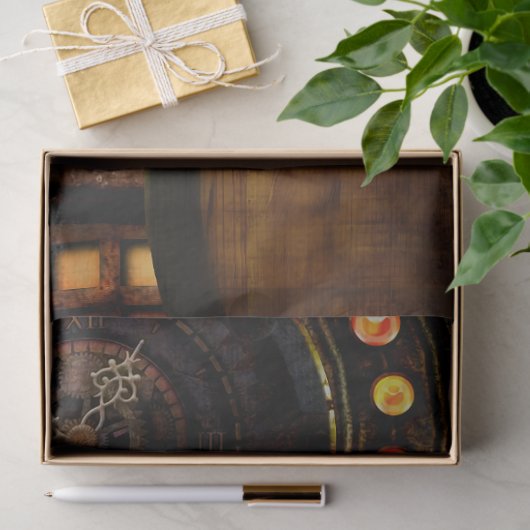 Parrot Steampunk 1 Decoupage papier (Geschenk)