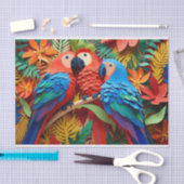 Parrot strandliefhebbers tissuepapier (Craft)