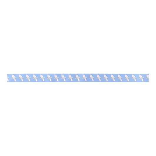 Parrot Thleed Outline Drawing Ribbon Lint (Voorkant)