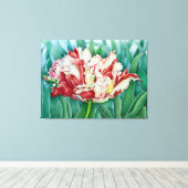 Parrot Tulip Canvas Afdruk (Insitu (Houten vloer))