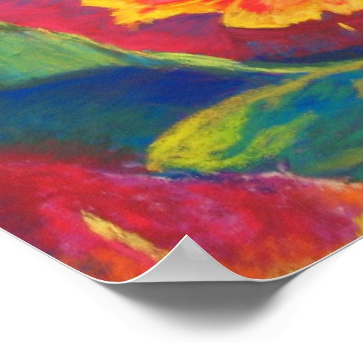 Parrot Tulip Dance Poster (Hoek)