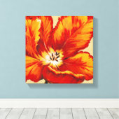 Parrot Tulip I Canvas Afdruk (Insitu (Houten vloer))