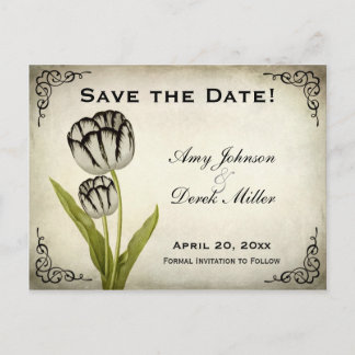  Parrot Tulp Save the Date Briefkaart