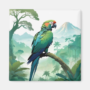 Parrot Wildlife Animal Natuur Forest Wilderness Magneet