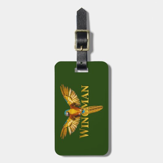 Parrot Wingman Bagagelabel (Voorkant verticaal)