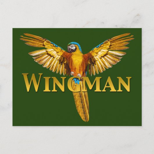 Parrot Wingman Briefkaart (Voorkant)