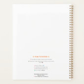 Parrot with Golden Crown Planner (Achterkant)