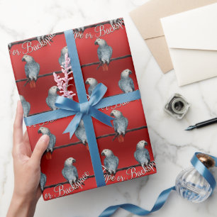 Parrot Wrapping Paper Specialized African Grey Cadeaupapier