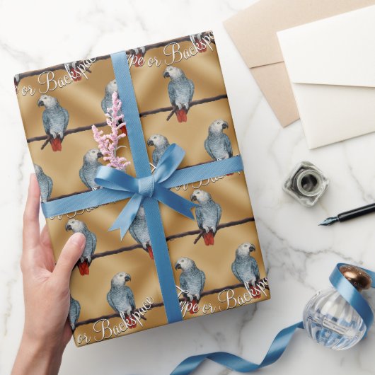 Parrot Wrapping Paper Specialized African Grey Cadeaupapier (Geschenken)
