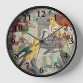 Parrot Yellow Tropical Antiek Flower (Voorkant)