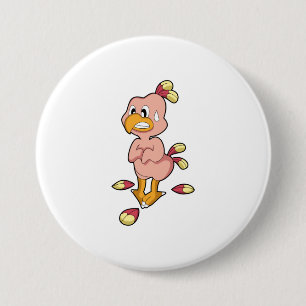 Parrot zonder veren.PNG Ronde Button 7,6 Cm