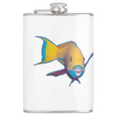 Parrotfish - Abstract Design - Cut out of photo | Heupfles (Voorkant)