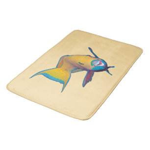 Parrotfish - Abstract Ontwerp - Knippen uit foto Badmat