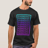 Parrotlet Lover 70's Retro Parrotlet T-shirt (Voorkant)