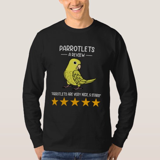 Parrots A Review Yellow Parrotlet T-shirt (Voorkant)