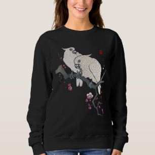 Parrots Birds Cherry Blossom Japan Trui